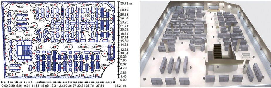 LED Tubes Lighting Simulation System